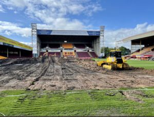 Bulldozing the Fir Park pitch