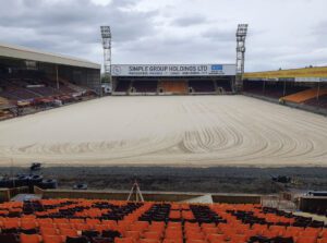 Sub-base complete and ready for the playing surface