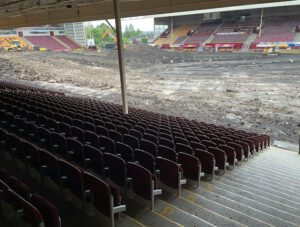 View of the work from the John Hunter Stand